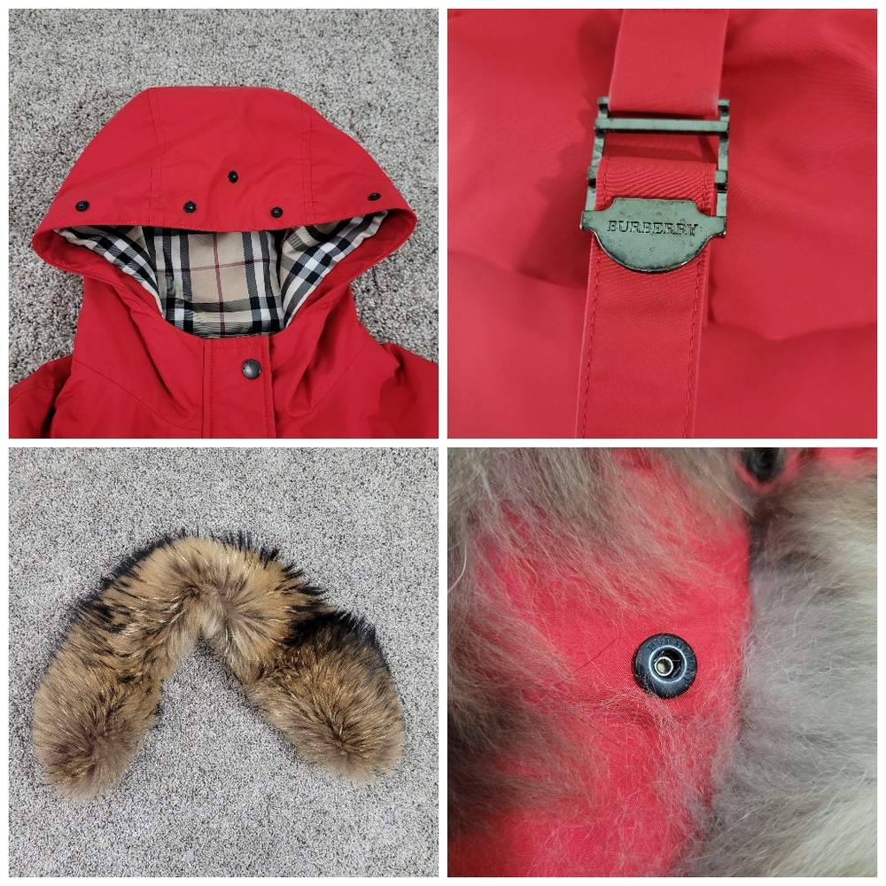 Burberry Dara Parka with Raccoon Fur Trim Hood - Picture 7 of 15